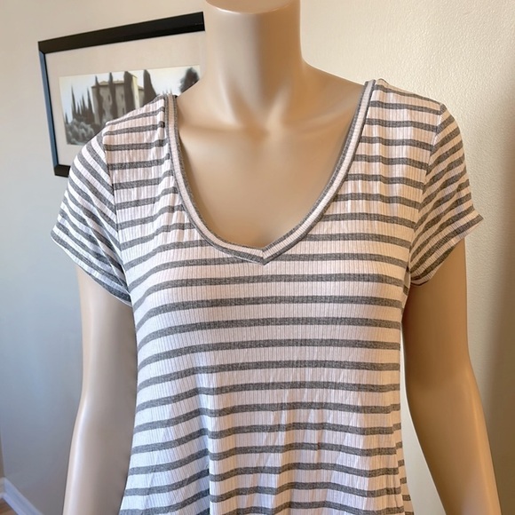 Trixxi Striped Short Sleeve Dress/Tunic D/A101/ - Picture 4 of 7